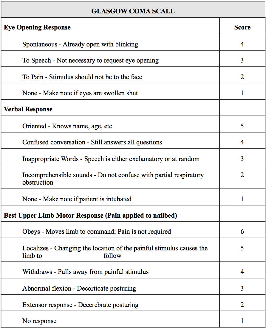 Coma Scale